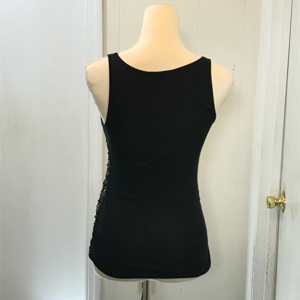 ☀️WEEKEND SALE☀️ Express sequined black tank - Picture 4 of 6